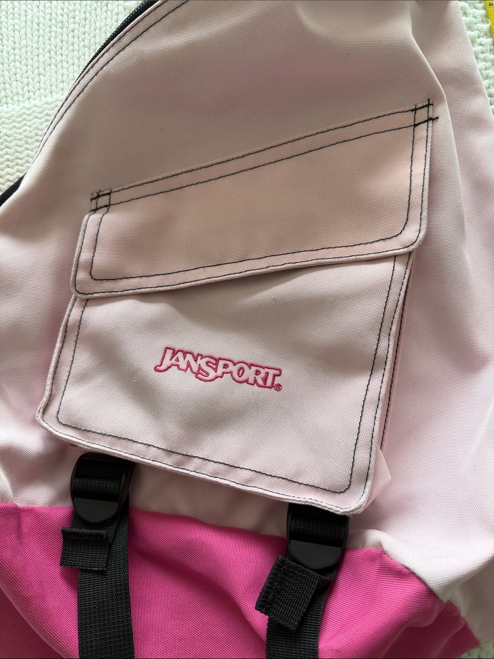 Jansport Pink Two-Tone Sling Backpack